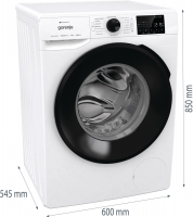 Стиральная машина Gorenje WGPNEI84A1SW, белый/черный