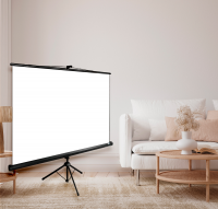 Экран Cactus 127x127см Triscreen CS-PST-127X127, 1:1 напольный рулонный черный