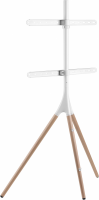Подставка для телевизора Cactus CS-ST1246WTBCH, белый/береза 45"-65" макс.32кг напольный