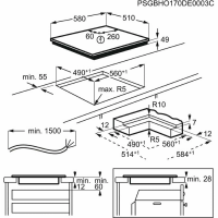 Индукционная варочная поверхность Electrolux KIV634I, черный
