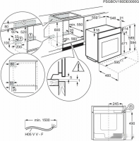 Электрический духовой шкаф Electrolux KOAAS31CX, черный