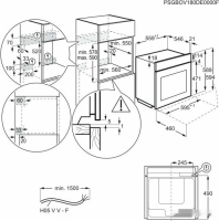 Электрический духовой шкаф Electrolux KOAAS31CX, черный