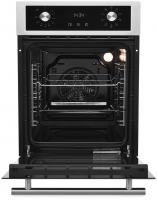 Электрический духовой шкаф Zugel ZOE452X, себристый/черный
