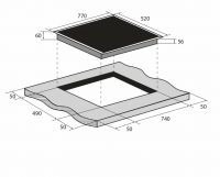 Индукционная варочная панель Zugel ZIH617B, черный