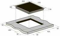 Индукционная варочная панель ZUGEL ZIH453W, белый