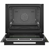 Духовой шкаф электрический с паром Bosch HSG958DB1S, черный