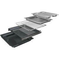 Духовой шкаф электрический с паром Bosch HSG958DB1S, черный