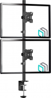 Кронштейн для мониторов Onkron D208E, черный 13"-34" макс.16кг настольный поворот и наклон