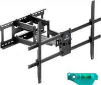 Кронштейн для телевизора Onkron M10, черный 42"-110" макс.100кг настенный поворотно-выдвижной и наклонный