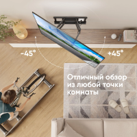 Кронштейн для телевизора Onkron M10, черный 42"-110" макс.100кг настенный поворотно-выдвижной и наклонный
