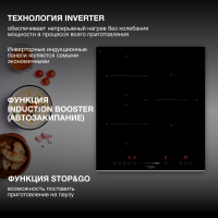 Индукционная варочная панель Hyundai HHI 4751 BG, черный