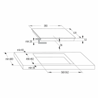 Индукционная варочная панель Gorenje ISC646BSC, черный