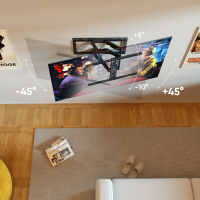 Кронштейн для телевизора Onkron SM6L, черный 32"-90" макс.50кг настенный поворот и наклон