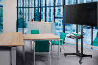 Подставка для телевизора Onkron TS1351, черный 32"-65" макс.50кг напольный мобильный