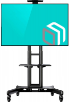 Подставка для телевизора Onkron TS1551, черный 40"-70" макс.60.5кг напольный мобильный