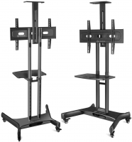 Подставка для телевизора Onkron TS1551, черный 40"-70" макс.60.5кг напольный мобильный