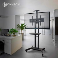 Подставка для телевизора Onkron TS1551, черный 40"-70" макс.60.5кг напольный мобильный
