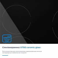 Электрическая варочная панель Zugel ZEH602B, черная