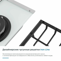 Газовая варочная панель Zugel ZGH451W, белый