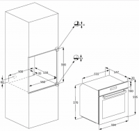 Встраиваемый духовой шкаф Beko BBIE12300XD, серебристый