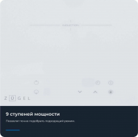 Индукционная варочная панель Zugel ZIH293W, белый