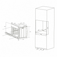 Электрический духовой шкаф Candy COXK06LNBB