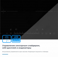 Индукционная варочная панель Zugel ZIH613B, черный