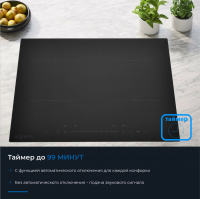 Индукционная варочная панель Zugel ZIH613B, черный