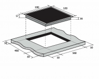 Индукционная варочная панель Zugel ZIH613B, черный