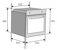 Электрический духовой шкаф Candy FCT625NL/1