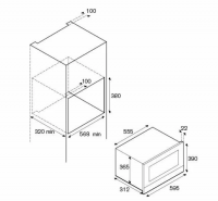 Встраиваемая микроволновая печь СВЧ Bertazzoni F383MODMWSX