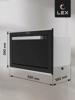 Встраиваемая микроволновая печь СВЧ LEX BIMO 25.03 INOX