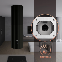 Вытяжка каминная Weissgauff Tubus 1406 Island, черный