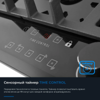 Газовая варочная панель Zugel ZGH602X, черный