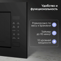 Встраиваемая микроволновая печь СВЧ Zigmund & Shtain BMO 23 B