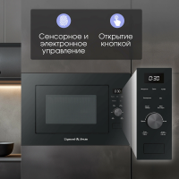 Встраиваемая микроволновая печь Zigmund & Shtain BMO 24 B, черный