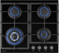 Газовая варочная панель Weissgauff HGG 641 BGV, черный