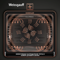 Электрический духовой шкаф Weissgauff EOV 291 PDBS, черный