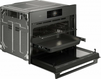 Компактный электрический духовой шкаф с СВЧ Asko Elements OCM8478GG, серый