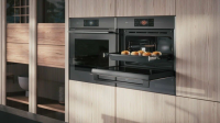 Компактный электрический духовой шкаф с СВЧ Asko Elements OCM8478GG, серый