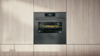 Компактный электрический духовой шкаф с СВЧ Asko Elements OCM8478GG, серый