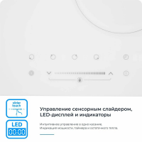 Электрическая варочная панель Zugel ZEH603W, белый