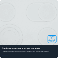 Электрическая варочная панель Zugel ZEH603W, белый