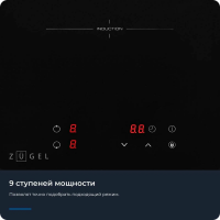 Индукционная варочная панель Zuge ZIH293B,черный