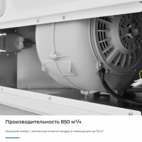 Встраиваемая вытяжка Zugel ZHI523W, белый