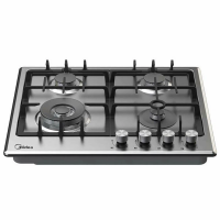 Газовая варочная панель Midea MG643TX, нержавеющая сталь
