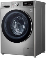 Стиральная машина с сушкой и паром LG F4V5VG2S, серебристый/черный