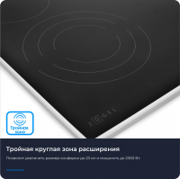 Электрическая варочная панель Zugel ZEH603FB, черный