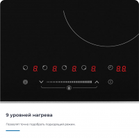 Электрическая варочная панель Zugel ZEH603FB, черный