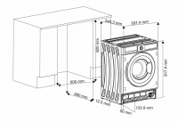 Встраиваемая стиральная машина Jacky's JW B0722W